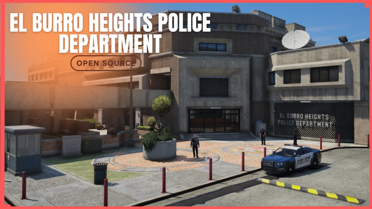 El Burro Heights Police Department MLO FiveM | Modern Police Station | Open Source